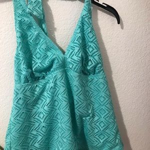 Turquoise Walmart Bathing Suit shirt